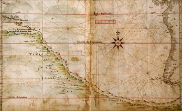 Portuguese map of the South Pacific - 1630 1630