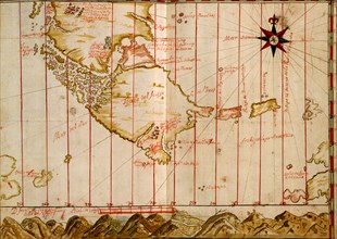 Portuguese map of the Straits of Megellan - 1630 1630