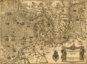 German Sea -The North Sea with Scandiavia - 1558 1558