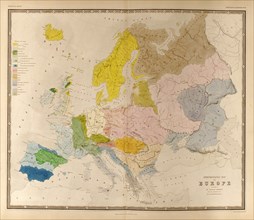 Ethnographic Map of Europe 1848