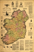 Home Rule Map of Ireland - 1893 1893