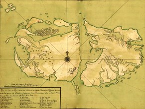 Falkland Islands, Malvinas 1700's  - South America 1700's