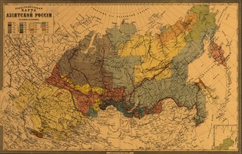 Ethnographic Map of Asiatic Russia - 1870 1870