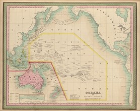 Oceania & The Pacific Ocean - 1849