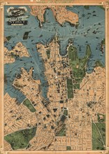 Aeroplane map of Sydney, Australia - 1922 1922