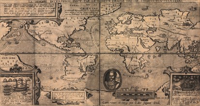 Sir Francis Drake World Map - 1581 1581