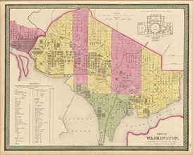 Washington, DC City Plan - 1849