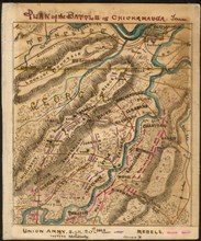 Battle plan for Chickamauga 1863