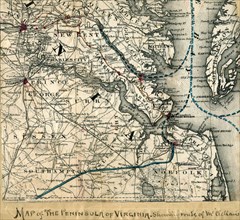 McClellan's Army toward Richmond  1862