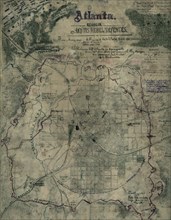 Atlanta , Georgia & Its Rebel Defenses 1864