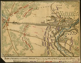 Battle of Savage's Station Virginia.  1862