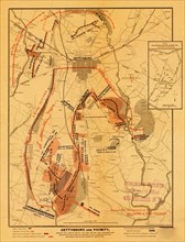 Gettysburg and vicinity : showing the lines of battle, July, 1863 1863