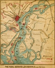 Defenses of Savannah. Georgia 1864