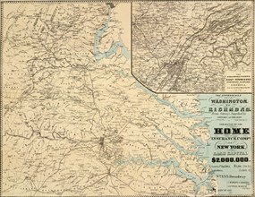 Approaches from Washington, to Richmond 1864