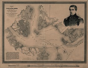 Charleston Harbor, embracing forts Moultrie, Sumter, Johnson, and Castle Pinckney - 1861 1861