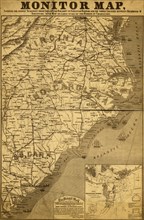 Eastern Seaboard in 1863 1863