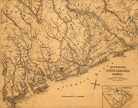 Seat of War in South Carolina & Georgia - 1861 1861