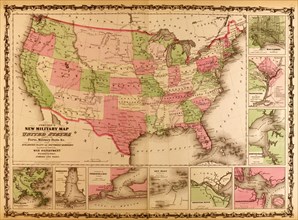 Military Map of the United states - 1863 1863