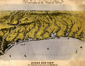 Panorama of the seat of war: Texas and part of Mexico - 1861 1861