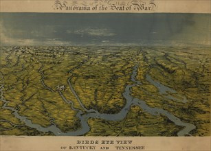 Birds eye view of Kentucky and Tennessee - 1862  1862