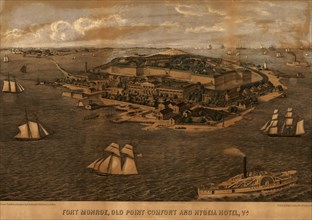 Fort Monroe, Old Point Comfort and Hygeia Hotel, Va. - 1861 1861