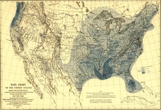 Rainfall in the Continental United States - 1872