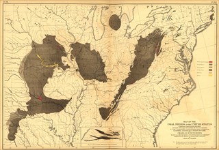 Coal Fields of the United States - 1870 1870
