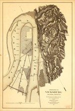 Approaches to Vicksburg & Rebel Defenses 1863