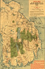 Path map of the Eastern part of Mount Desert Island Maine 1911 1911