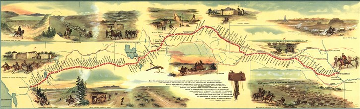 Pony Express Route 1860 - 1861 1860