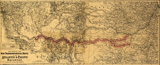 transcontinental route of the Atlantic & Pacific Railroad and its connections. 1883