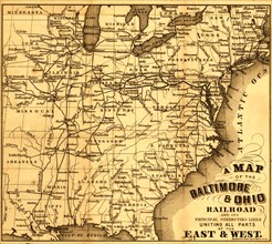 Baltimore & Ohio - B&O - 1860 1860