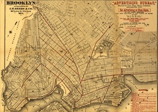 Brooklyn Street Map - 1874 1874