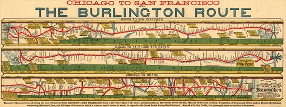 Chicago to San Francisco via the Burlington Route. 1879