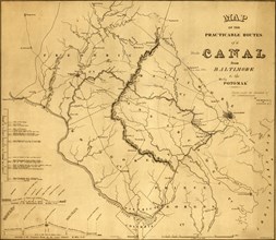 practicable routes of a canal from Baltimore to the Potomac - 1838 1838