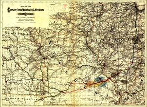 Chester, Iron Mountain & Western Railroad - 1881 1881