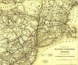 Delaware and North River Railroad - 1890 1890