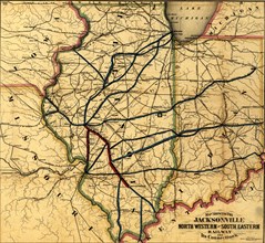 Jacksonville North Western and South Eastern Railway - 1855 1855