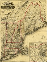 Maine, New Hampshire, Vermont, Massachusetts, Rhode Island, Connecticut and Lower Canada, 1860. 1860