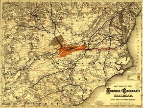Norfolk and Cincinnati Railroad - 1882 1882