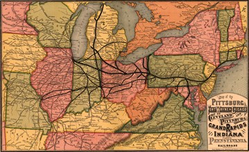 Pittsburgh, Fort Wayne & Chicago, Cleveland and Pittsburgh, Grand Rapids and Indiana, and Pennsylvania railroads  1874 1874