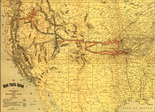 Union Pacific system of railroad and steamship lines, 1900. 1900
