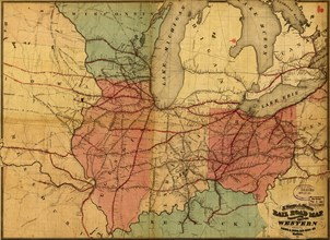 Travelers Edition Road Map - 1859 1859