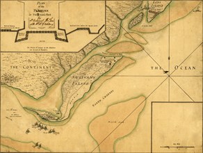 Attack on Moultrie on Sullivan's island South Carolina - 1776