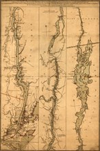 Topographical Map of the Hudson River - 1776 1777