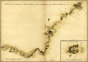 Haddonfield, Mount Holly from Pennyhill to the Black Horse Pike - 1778