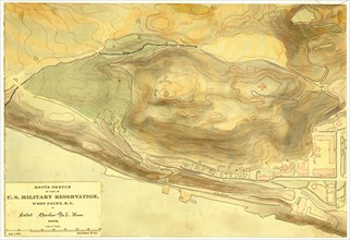 Route sketch of part of U.S. Military Reservation, West Point, N.Y. 1889 1889