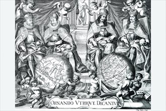 Atlas Frontispiece by Philip Kilian 1680