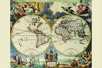 Stereographic Map of the World 1680