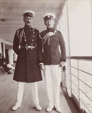 Officers aboard the S.S. Balmoral Castle